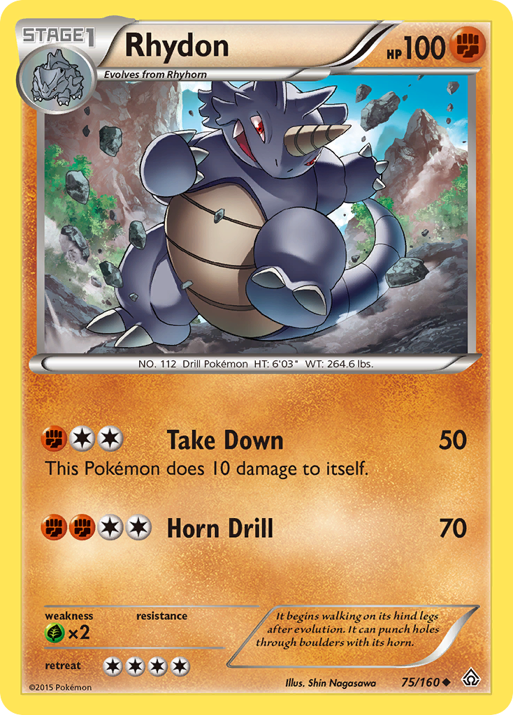 Rhydon (75/160) [XY: Primal Clash] | Shuffle n Cut Hobbies & Games