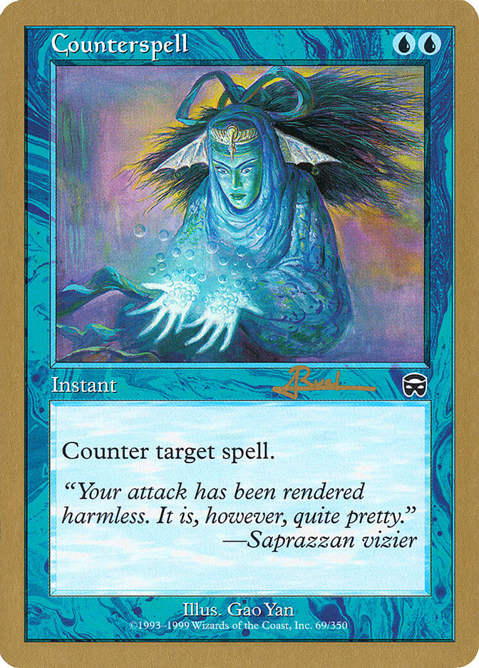 Counterspell (Antoine Ruel) (MMQ) [World Championship Decks 2001] | Shuffle n Cut Hobbies & Games