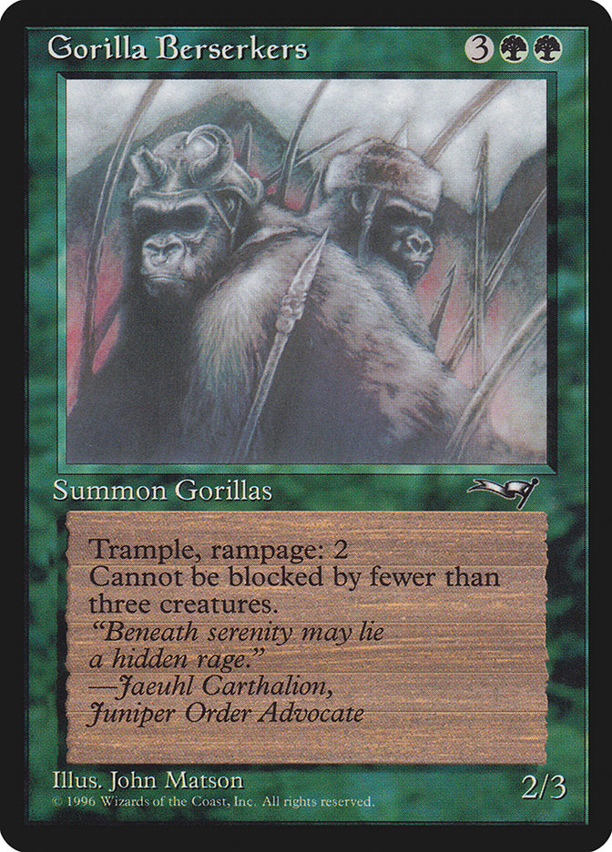 Gorilla Berserkers (Mouths Closed) [Alliances] | Shuffle n Cut Hobbies & Games