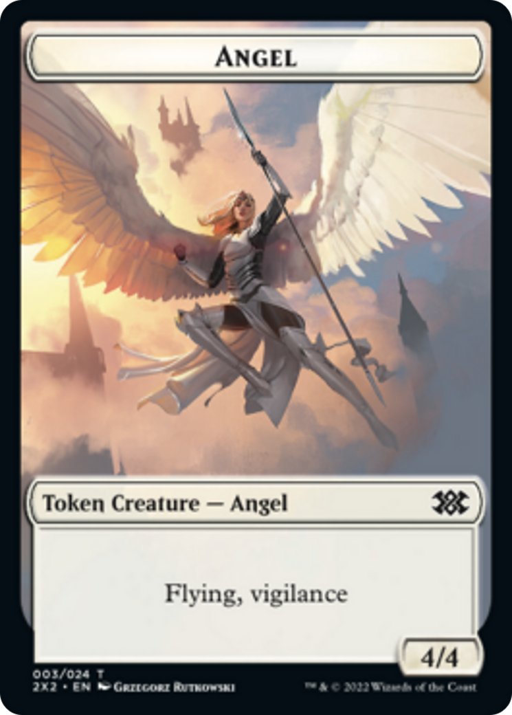 Egg // Angel Double-Sided Token [Double Masters 2022 Tokens] | Shuffle n Cut Hobbies & Games