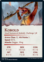 Kobold Art Card (Gold-Stamped Signature) [Dungeons & Dragons: Adventures in the Forgotten Realms Art Series] | Shuffle n Cut Hobbies & Games