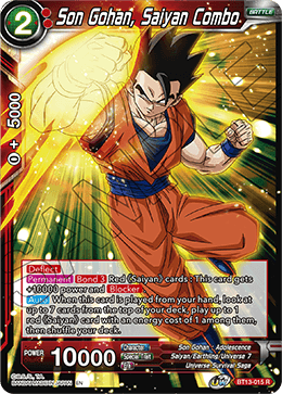 Son Gohan, Saiyan Combo (Rare) [BT13-015] | Shuffle n Cut Hobbies & Games