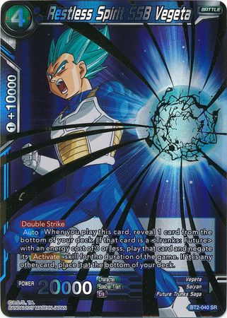 Restless Spirit SSB Vegeta [BT2-040] | Shuffle n Cut Hobbies & Games