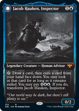 Jacob Hauken, Inspector // Hauken's Insight [Innistrad: Double Feature] | Shuffle n Cut Hobbies & Games