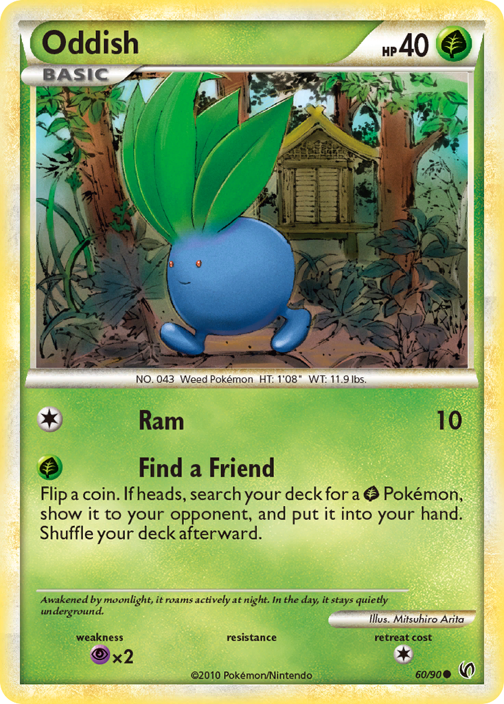 Oddish (60/90) [HeartGold & SoulSilver: Undaunted] | Shuffle n Cut Hobbies & Games