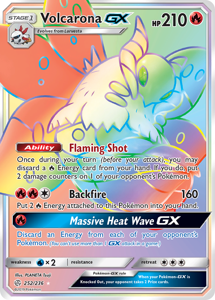 Volcarona GX (252/236) [Sun & Moon: Cosmic Eclipse] | Shuffle n Cut Hobbies & Games