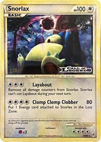 Snorlax (33/95) (Staff Prerelease Promo) [Nintendo: Black Star Promos] | Shuffle n Cut Hobbies & Games