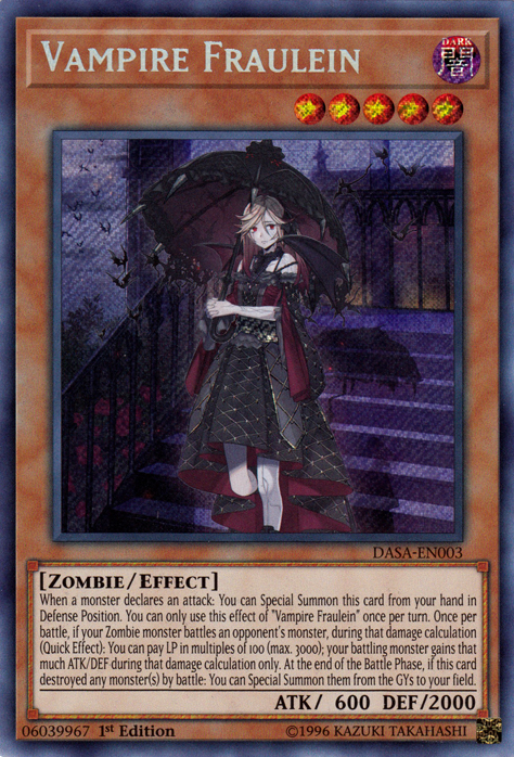 Vampire Fraulein [DASA-EN003] Secret Rare | Shuffle n Cut Hobbies & Games