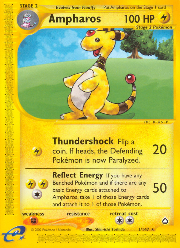 Ampharos (1/147) [Aquapolis] | Shuffle n Cut Hobbies & Games