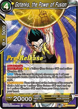 Gotenks, the Power of Fusion (BT10-112) [Rise of the Unison Warrior Prerelease Promos] | Shuffle n Cut Hobbies & Games