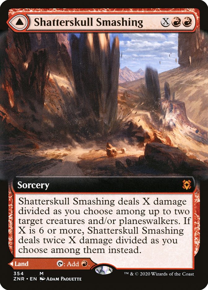 Shatterskull Smashing // Shatterskull, the Hammer Pass (Extended Art) [Zendikar Rising] | Shuffle n Cut Hobbies & Games