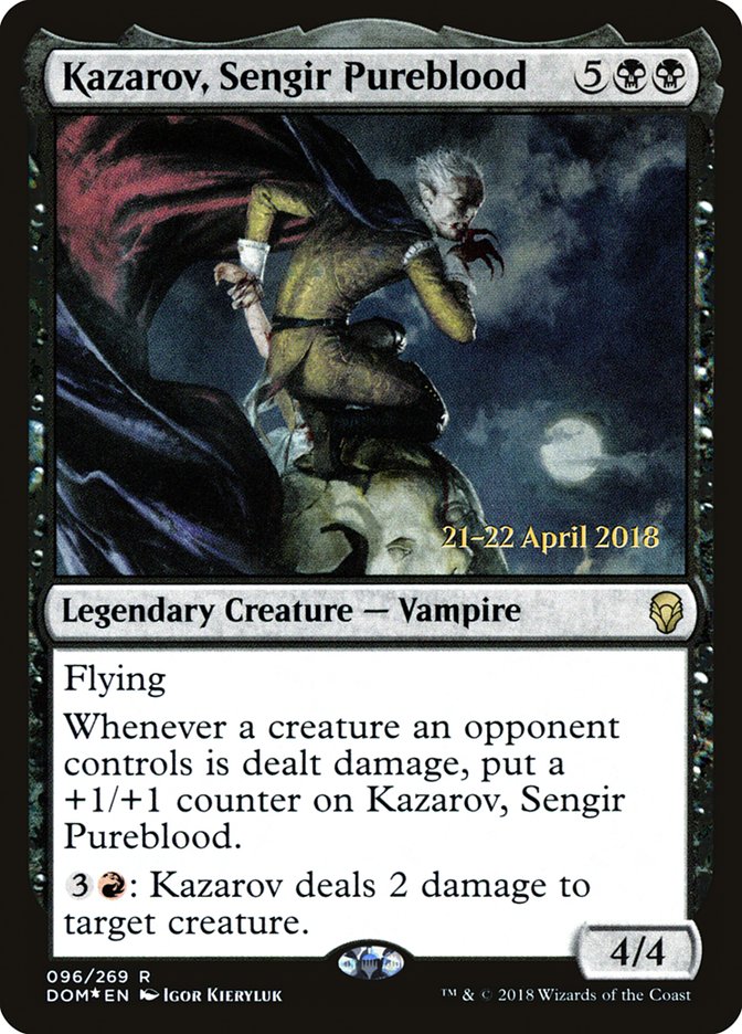 Kazarov, Sengir Pureblood [Dominaria Prerelease Promos] | Shuffle n Cut Hobbies & Games