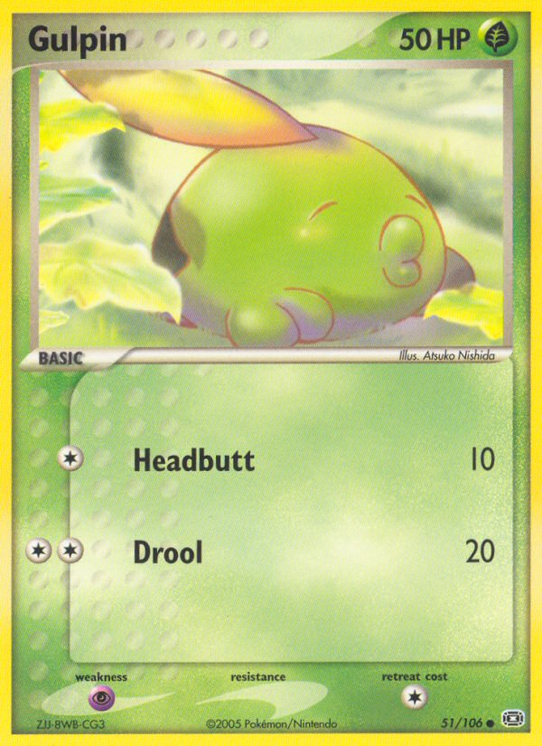 Gulpin (51/106) [EX: Emerald] | Shuffle n Cut Hobbies & Games