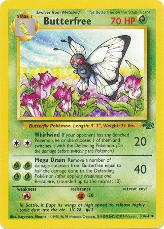 Butterfree (33/64) [Jungle Unlimited] | Shuffle n Cut Hobbies & Games