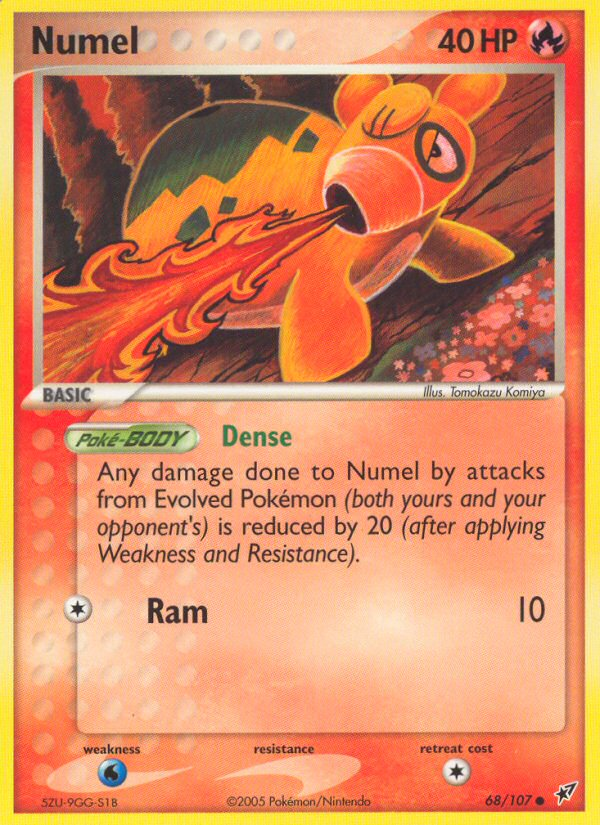 Numel (68/107) [EX: Deoxys] | Shuffle n Cut Hobbies & Games