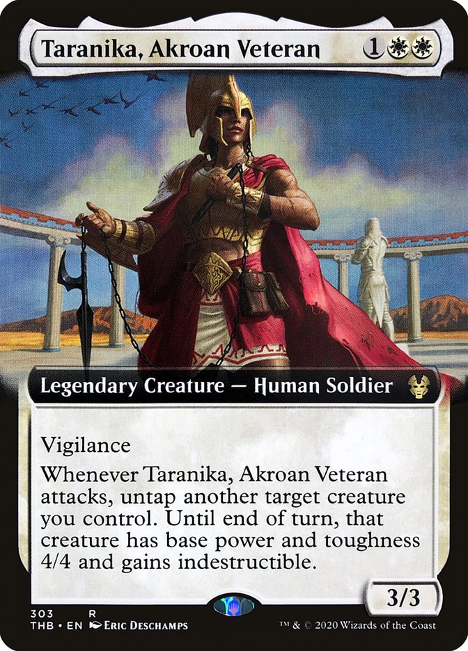 Taranika, Akroan Veteran (Extended Art) [Theros Beyond Death] | Shuffle n Cut Hobbies & Games