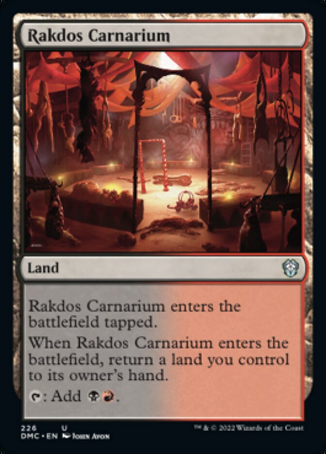 Rakdos Carnarium [Dominaria United Commander] | Shuffle n Cut Hobbies & Games