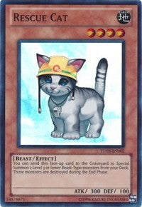 Rescue Cat [TU03-EN002] Super Rare | Shuffle n Cut Hobbies & Games