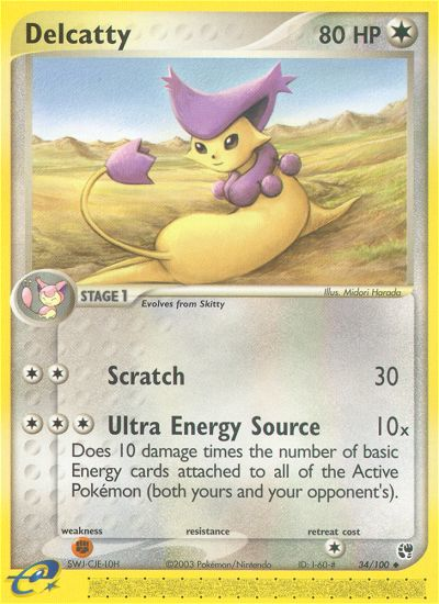 Delcatty (34/100) [EX: Sandstorm] | Shuffle n Cut Hobbies & Games