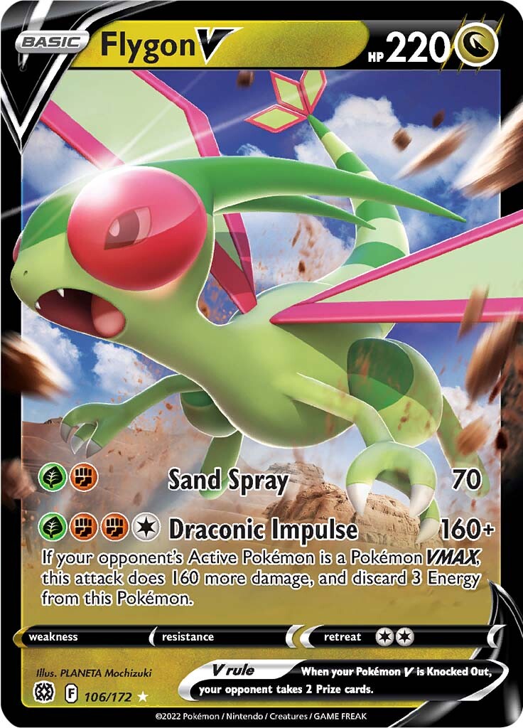 Flygon V (106/172) [Sword & Shield: Brilliant Stars] | Shuffle n Cut Hobbies & Games