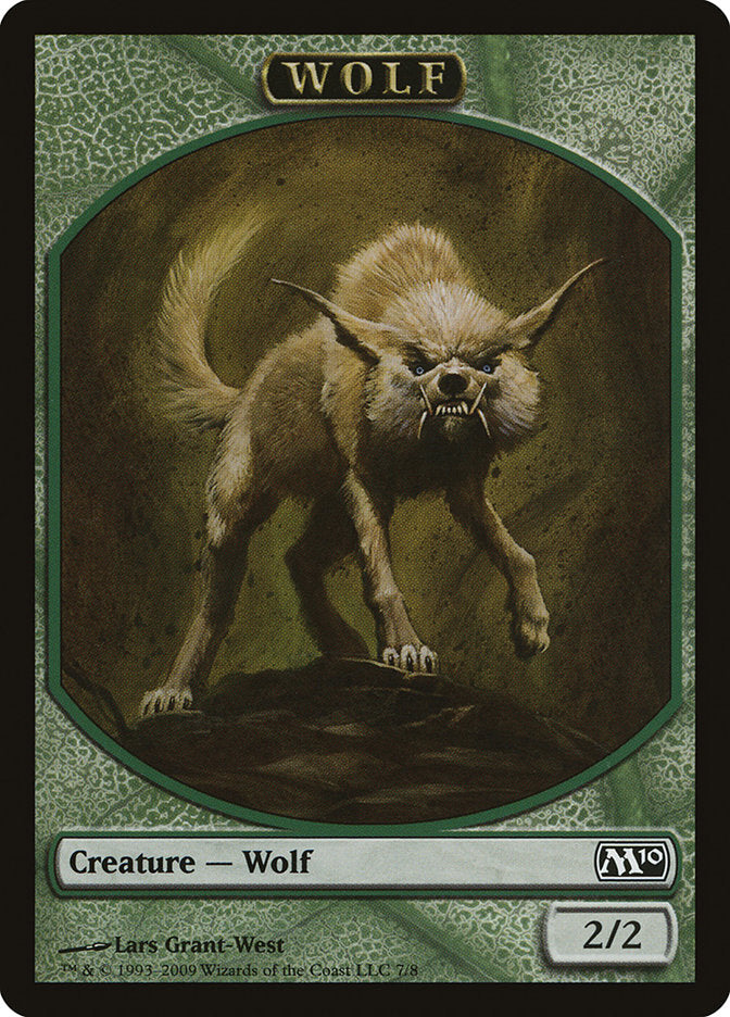 Wolf Token [Magic 2010 Tokens] | Shuffle n Cut Hobbies & Games