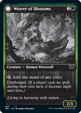 Weaver of Blossoms // Blossom-Clad Werewolf [Innistrad: Double Feature] | Shuffle n Cut Hobbies & Games