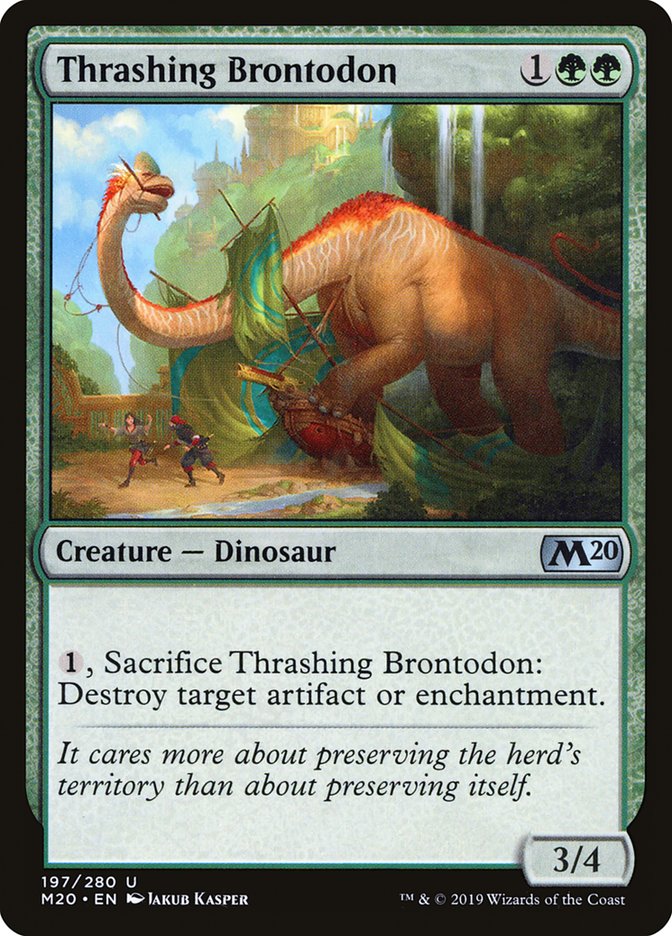 Thrashing Brontodon [Core Set 2020] | Shuffle n Cut Hobbies & Games