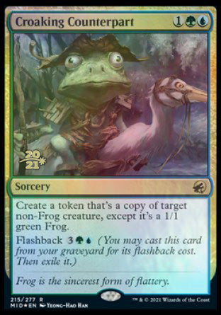 Croaking Counterpart [Innistrad: Midnight Hunt Prerelease Promos] | Shuffle n Cut Hobbies & Games