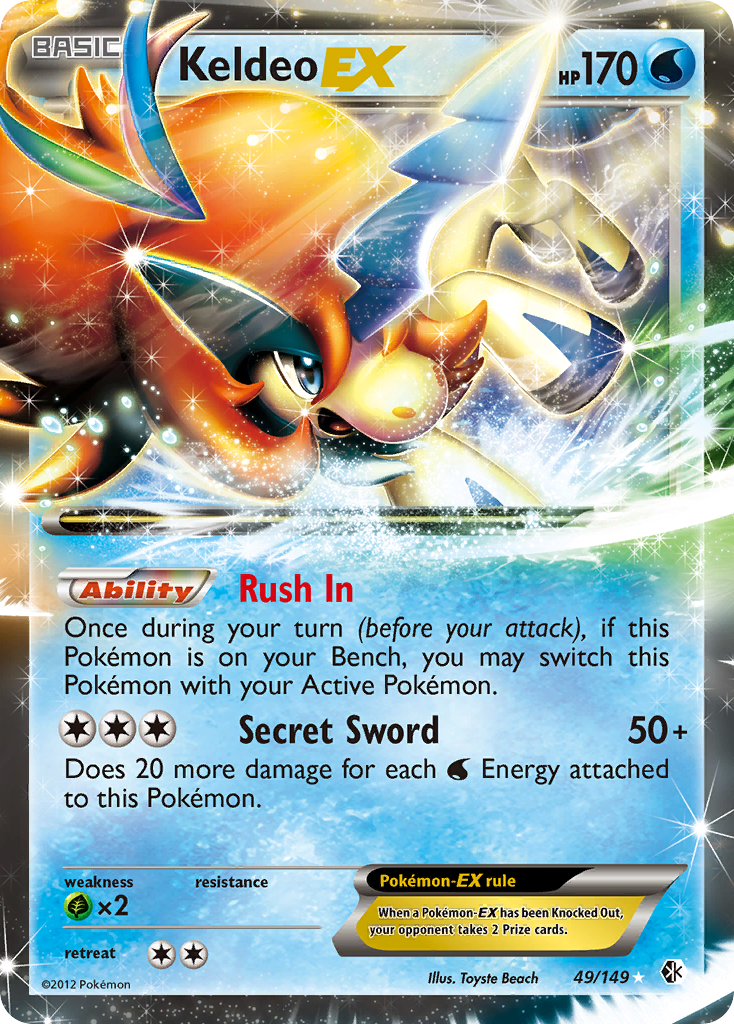 Keldeo EX (49/149) [Black & White: Boundaries Crossed] | Shuffle n Cut Hobbies & Games