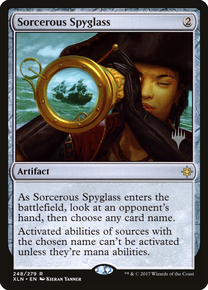 Sorcerous Spyglass (Promo Pack) [Ixalan Promos] | Shuffle n Cut Hobbies & Games