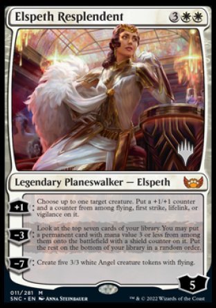 Elspeth Resplendent (Promo Pack) [Streets of New Capenna Promos] | Shuffle n Cut Hobbies & Games