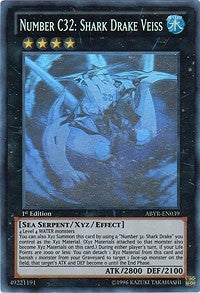 Number C32: Shark Drake Veiss [ABYR-EN039] Ghost Rare | Shuffle n Cut Hobbies & Games