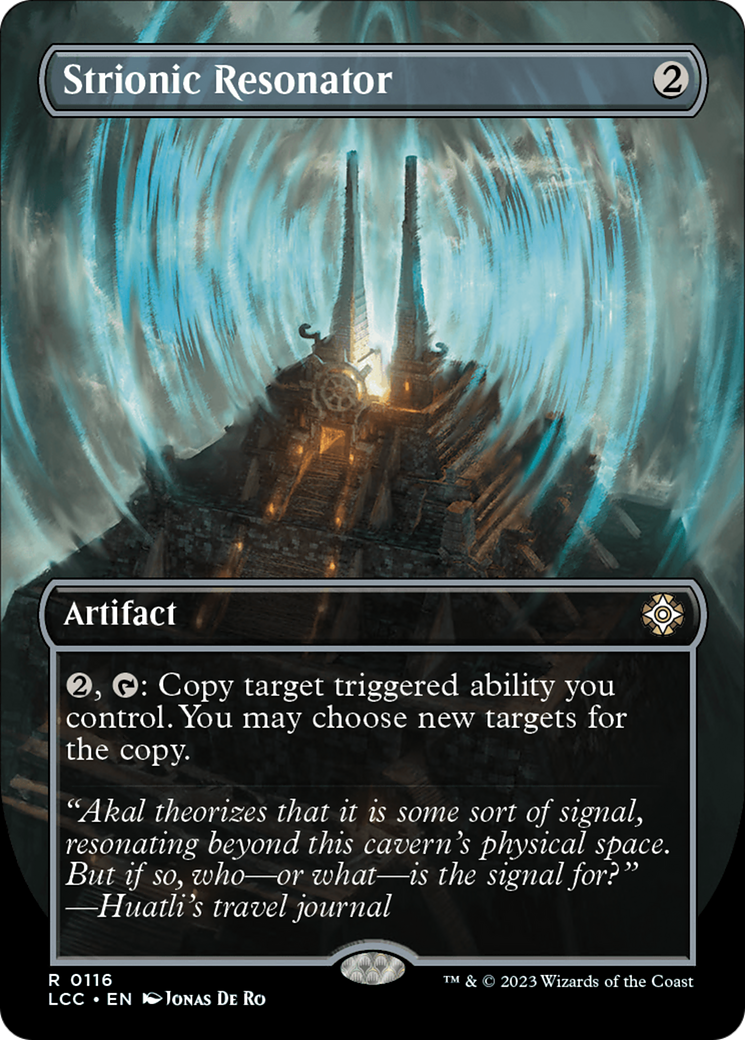 Strionic Resonator (Borderless) [The Lost Caverns of Ixalan Commander] | Shuffle n Cut Hobbies & Games