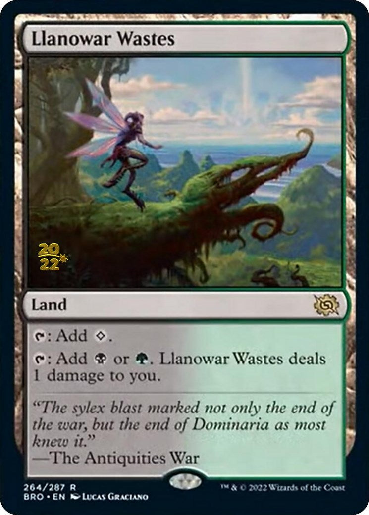 Llanowar Wastes [The Brothers' War Prerelease Promos] | Shuffle n Cut Hobbies & Games