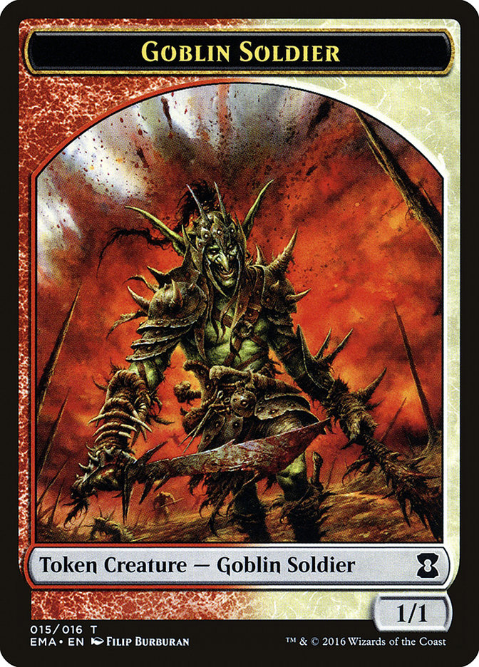 Goblin Soldier Token [Eternal Masters Tokens] | Shuffle n Cut Hobbies & Games