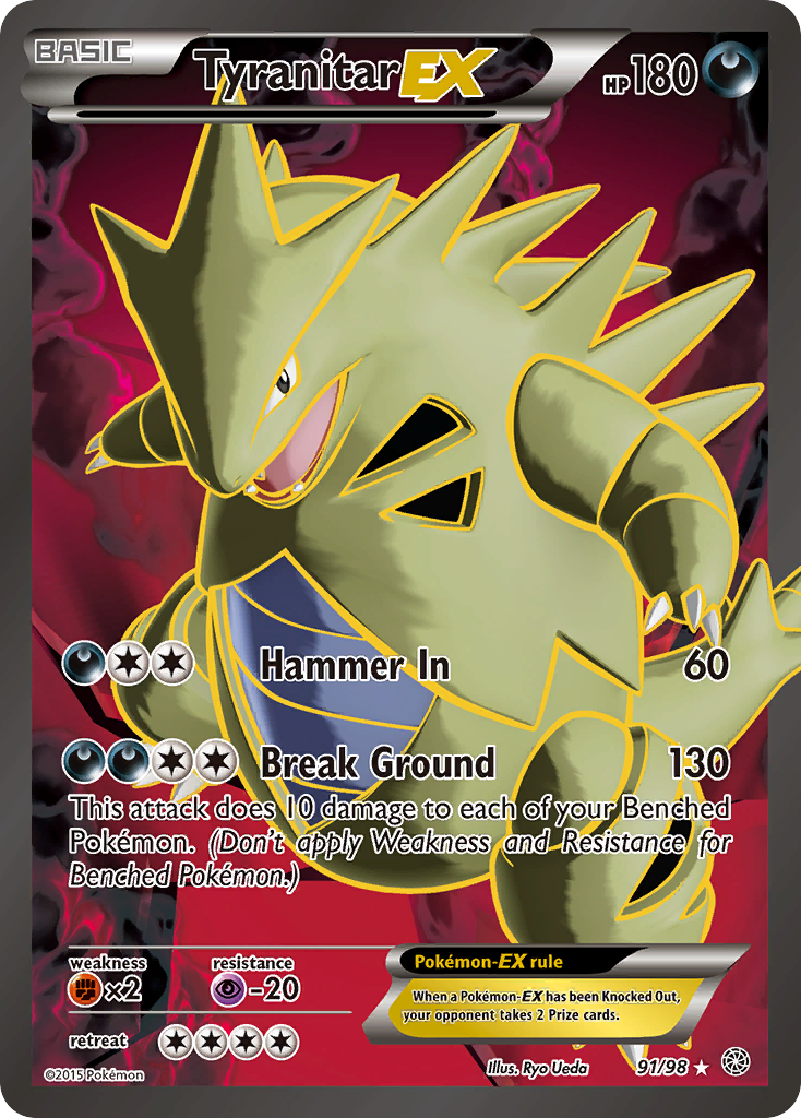 Tyranitar EX (91/98) [XY: Ancient Origins] | Shuffle n Cut Hobbies & Games