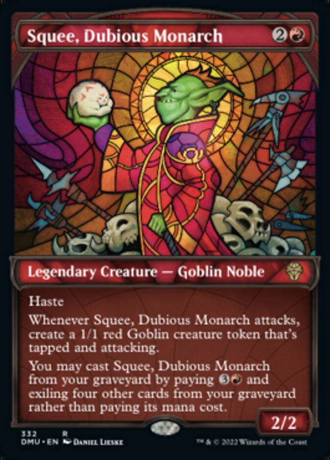 Squee, Dubious Monarch (Showcase Textured) [Dominaria United] | Shuffle n Cut Hobbies & Games