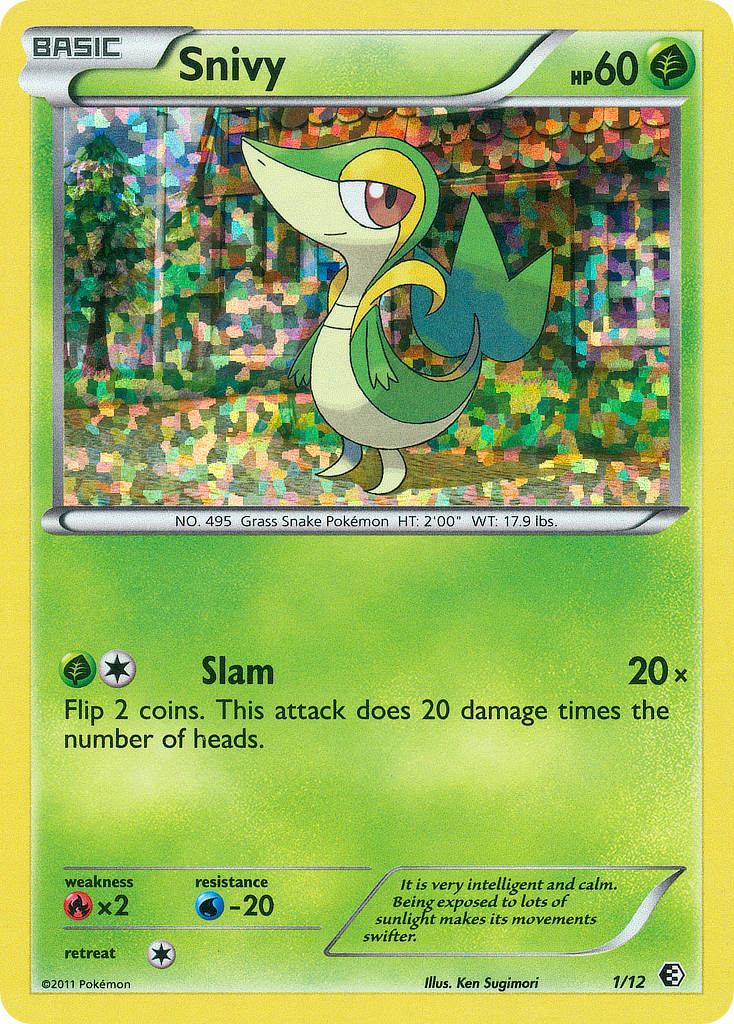 Snivy (1/12) [McDonald's Promos: 2011 Collection] | Shuffle n Cut Hobbies & Games