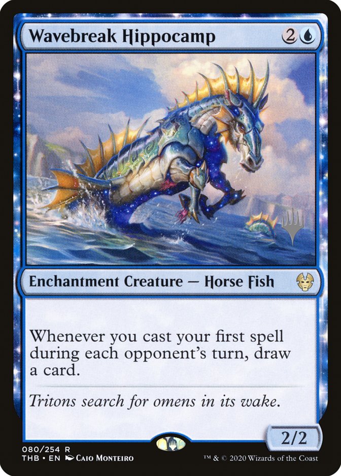 Wavebreak Hippocamp (Promo Pack) [Theros Beyond Death Promos] | Shuffle n Cut Hobbies & Games