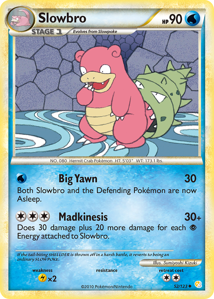 Slowbro (52/123) [HeartGold & SoulSilver: Base Set] | Shuffle n Cut Hobbies & Games