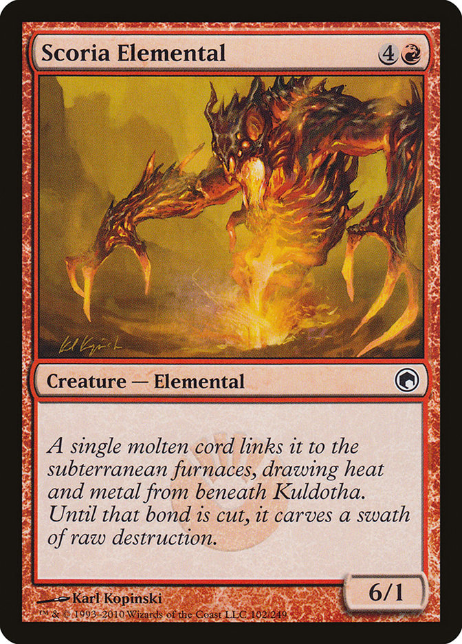 Scoria Elemental [Scars of Mirrodin] | Shuffle n Cut Hobbies & Games