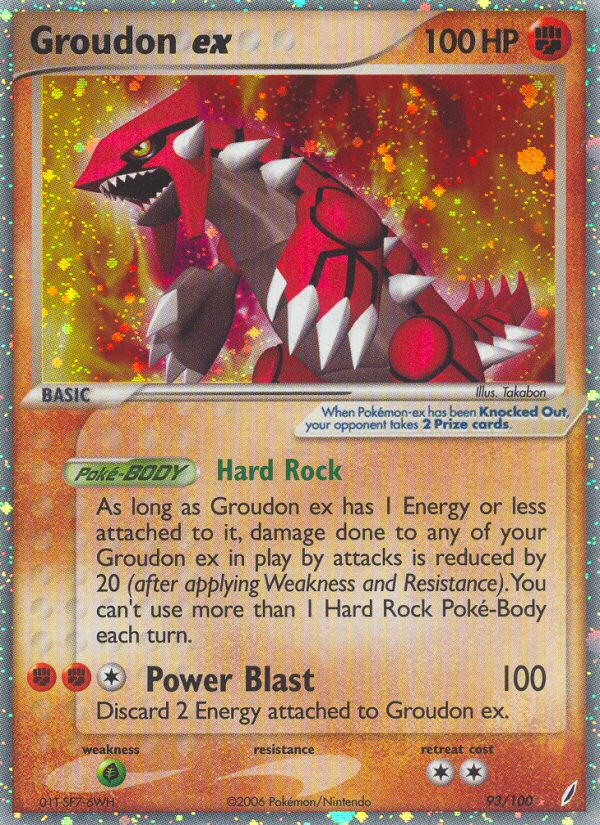 Groudon ex (93/100) [EX: Crystal Guardians] | Shuffle n Cut Hobbies & Games