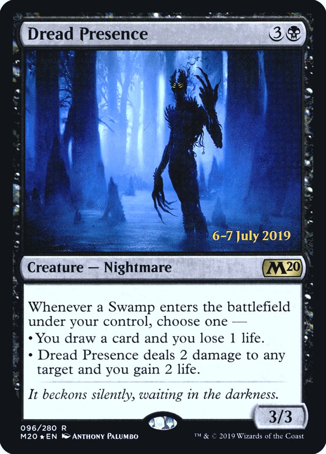 Dread Presence [Core Set 2020 Prerelease Promos] | Shuffle n Cut Hobbies & Games