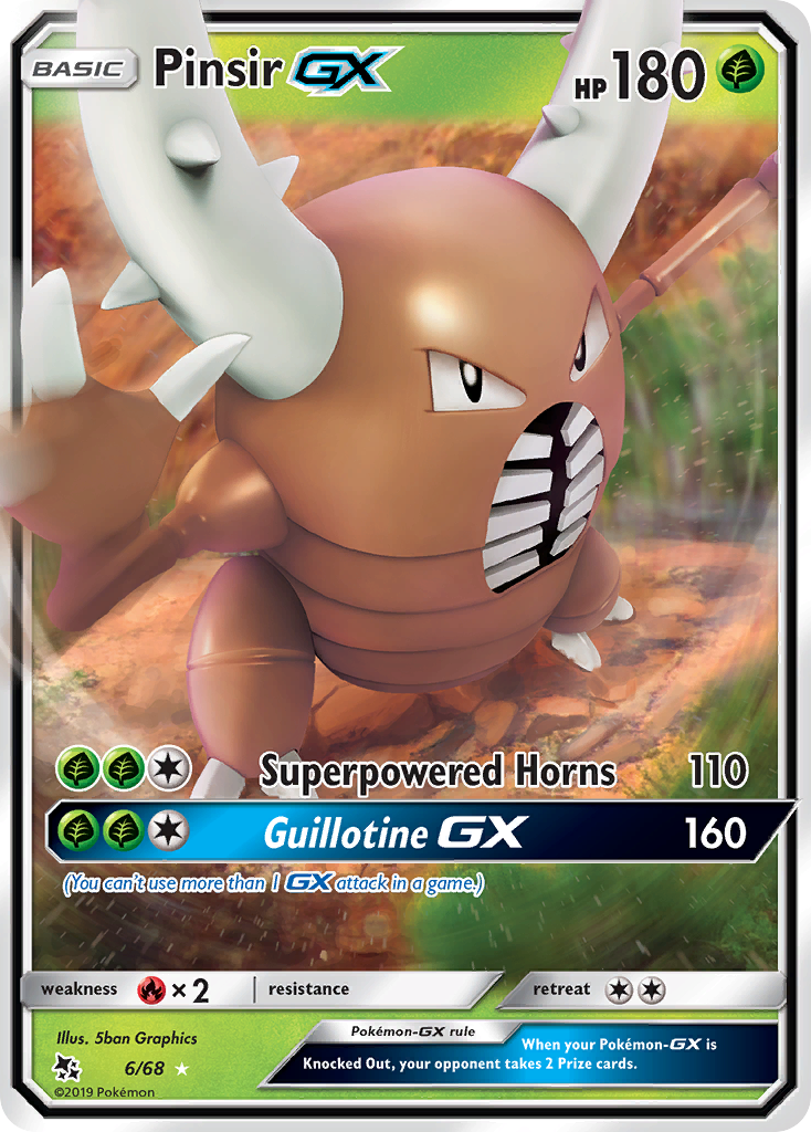 Pinsir GX (6/68) [Sun & Moon: Hidden Fates] | Shuffle n Cut Hobbies & Games