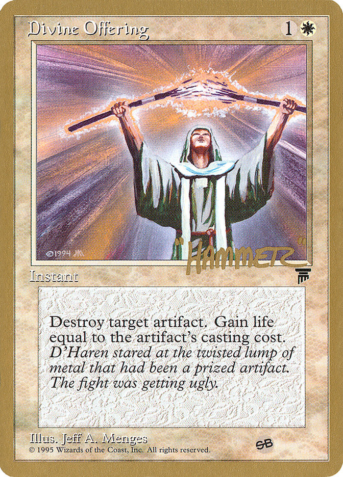 Divine Offering (Shawn "Hammer" Regnier) (SB) [Pro Tour Collector Set] | Shuffle n Cut Hobbies & Games