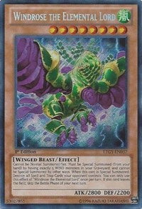 Windrose the Elemental Lord [LTGY-EN037] Secret Rare | Shuffle n Cut Hobbies & Games