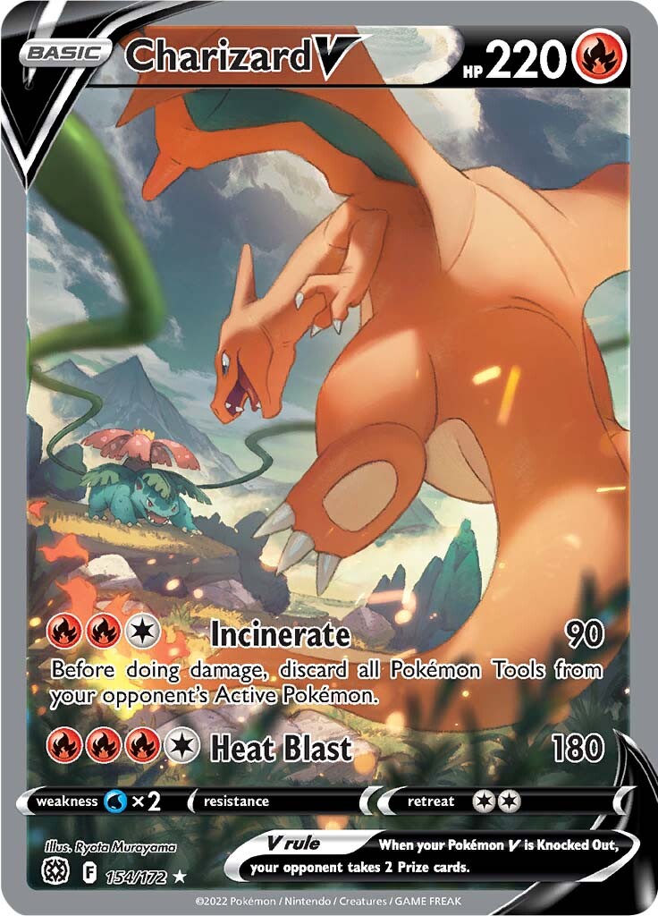 Charizard V (154/172) [Sword & Shield: Brilliant Stars] | Shuffle n Cut Hobbies & Games