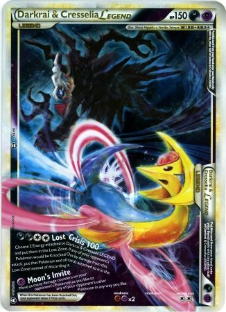 Darkrai & Cresselia LEGEND (99/102) (Jumbo Card) [HeartGold & SoulSilver: Triumphant] | Shuffle n Cut Hobbies & Games