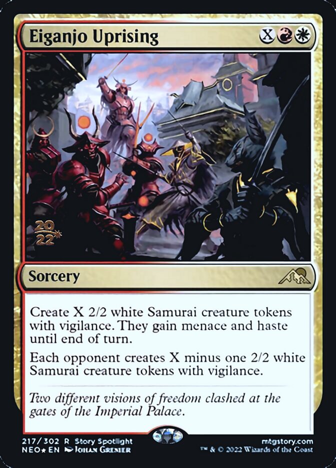 Eiganjo Uprising [Kamigawa: Neon Dynasty Prerelease Promos] | Shuffle n Cut Hobbies & Games