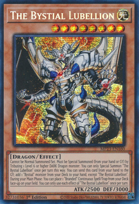 The Bystial Lubellion [MP23-EN160] Prismatic Secret Rare | Shuffle n Cut Hobbies & Games